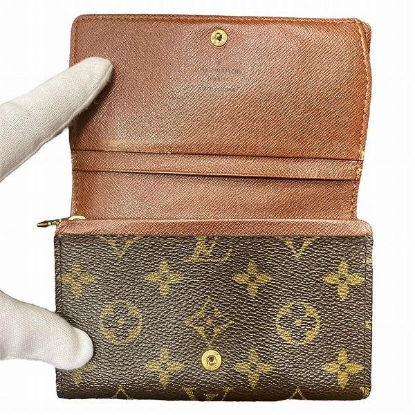 Louis Vuitton Monogram Portmonnais Bietresole M61730 Bifold Wallet For Women