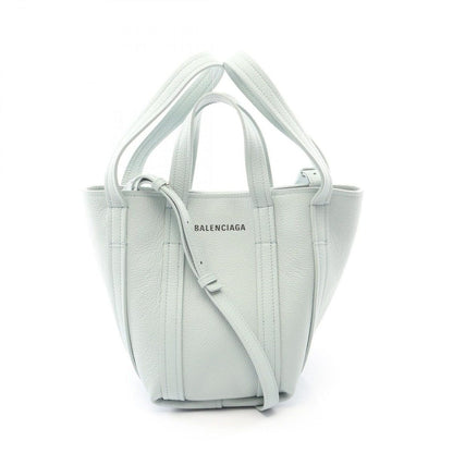 Balenciaga Handbag Everyday XS North South Light Blue Leather