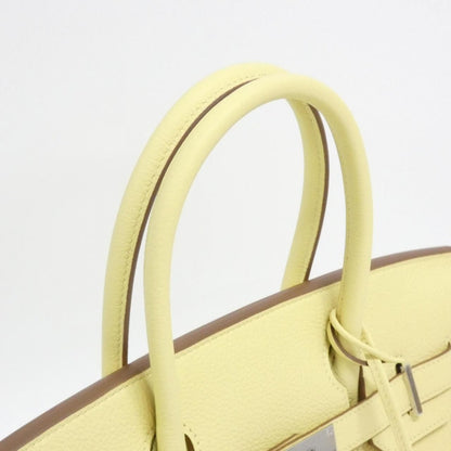 Hermes Birkin Bag Silver Jaune Poussin — view 5