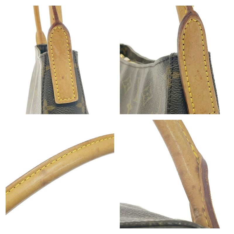 Louis Vuitton M51145 Monogram PVC Looping GM Shoulder Bag Brown 455877 Shoulder