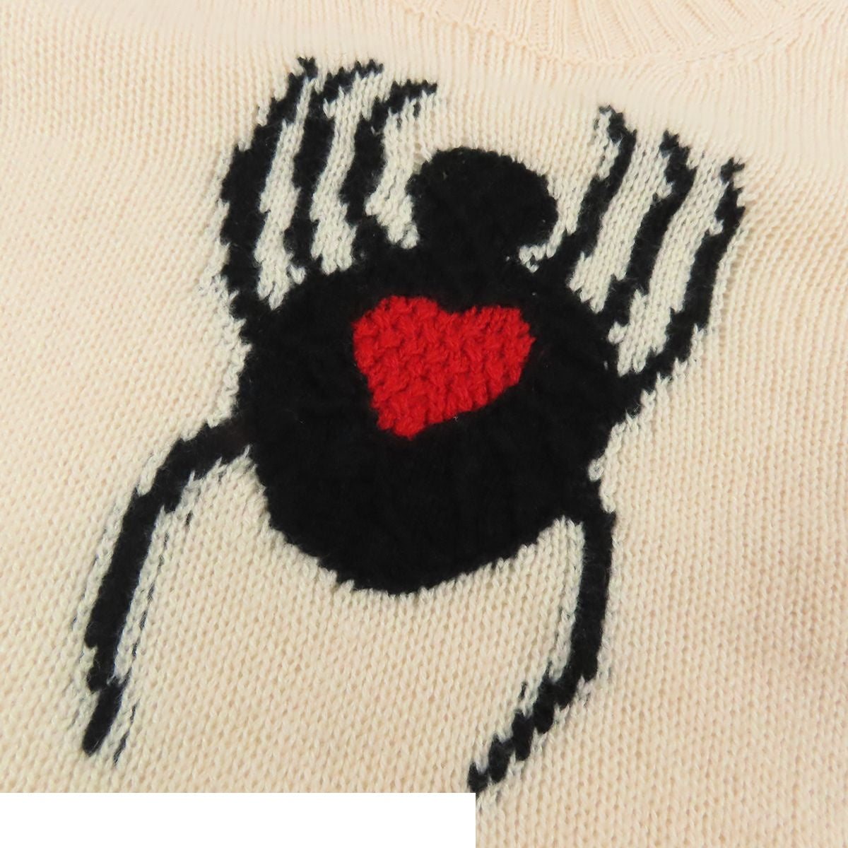 Dior Knit Ivory Cashmere Spider Long Sleeve Top Sweater 34 — view 4
