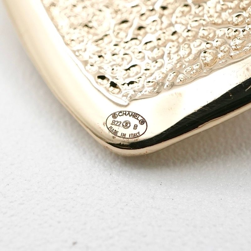 Chanel Earrings Earring Gold Coco Mark Heart