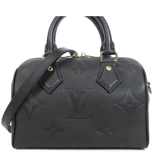 Louis Vuitton Speedy Bandouliere 20 Noir Black Monogram Empreinte 2-Way