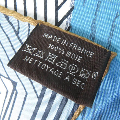 Hermes Carre Geant Carre 90 JEU DES Omnibus ET Dames 100% Silk Large Shawl