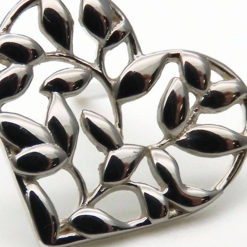 Tiffany & Co Earrings Olive Leaf Heart 925 Silver Approx 1.4g Silver Accessories