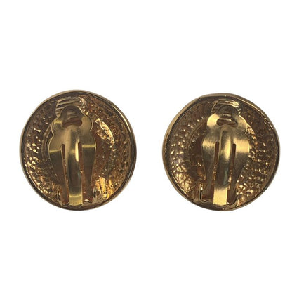 Chanel Large Vintage Earrings Chanel Gold