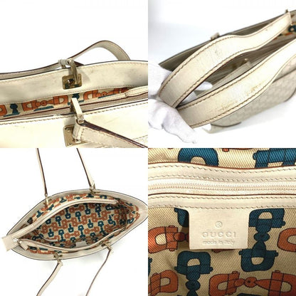 Gucci Shoulder Bag GG Guccissima Logo 145993 Cima Leather Off-white Color