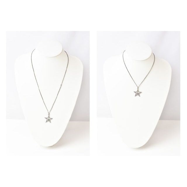Chanel Star Motif Coco Mark CC Chrome Silver Rhinestone — view 3