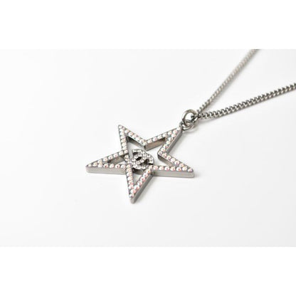 Chanel Star Motif Coco Mark CC Chrome Silver Rhinestone — view 4