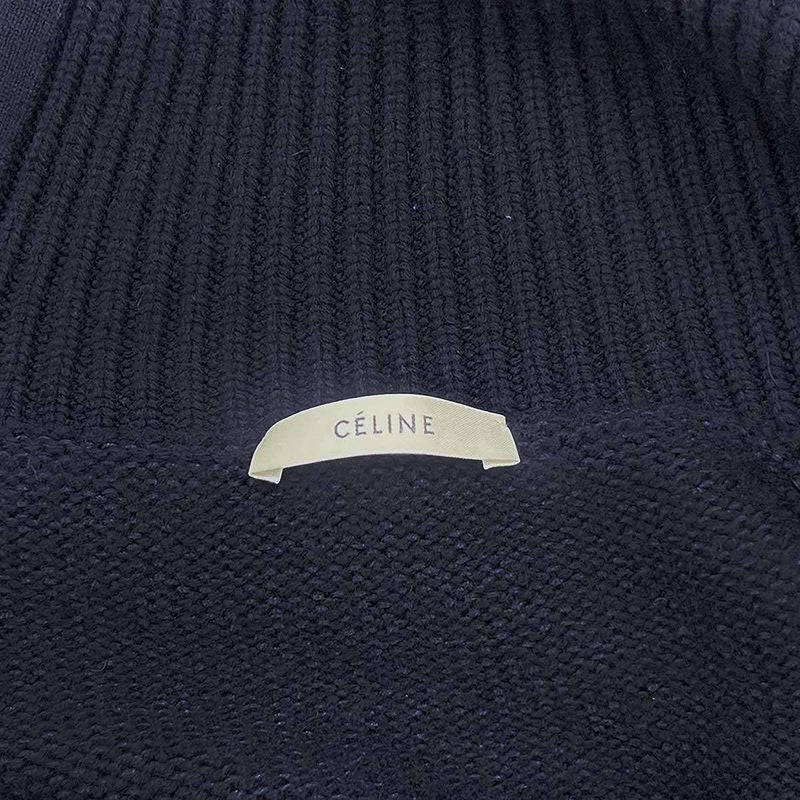 Celine by Phoebe Philo Shoulder Button Cashmere Turtleneck Knit Sweater 2 3am6