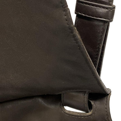 Bottega Veneta Shoulder Bag Intrecciato 113038 Dark Brown Leather