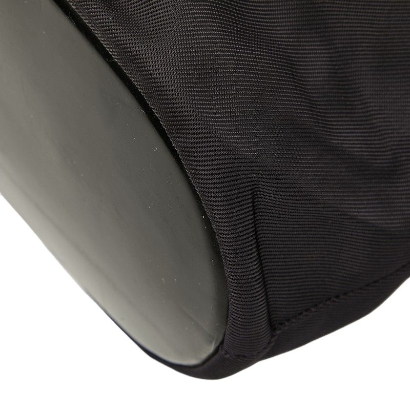 Gucci Bamboo Handbag Shoulder Bag 2WAY 003 2854 Black Nylon Leather Women's