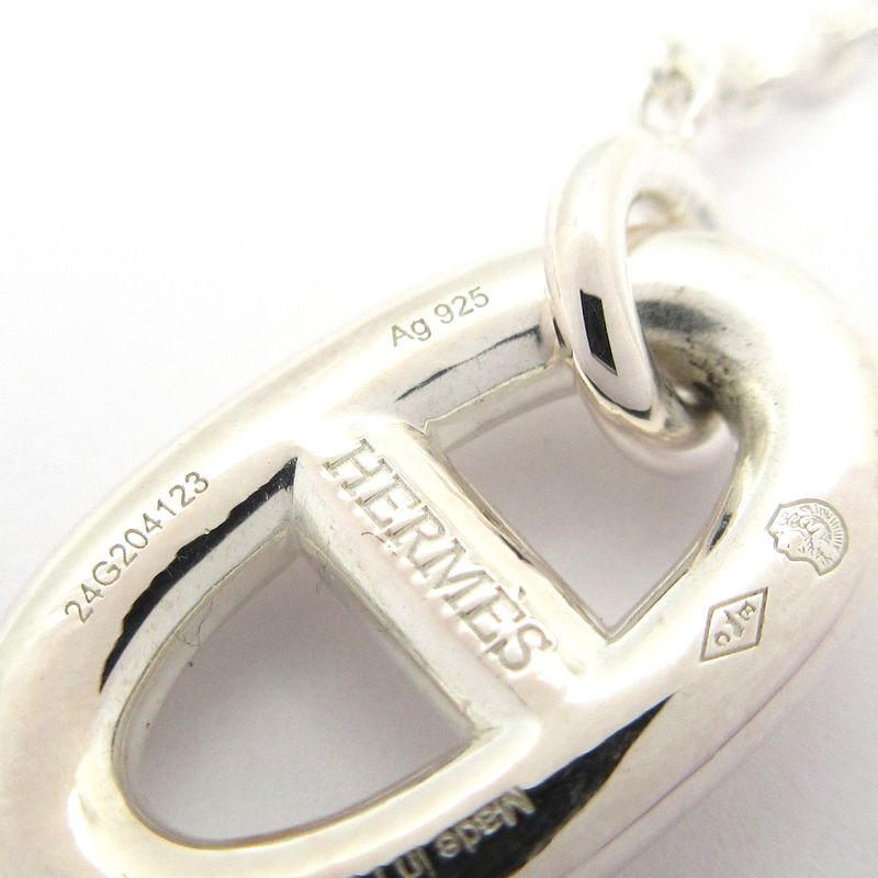 Hermes Earrings Chaine D'ancre In Silver