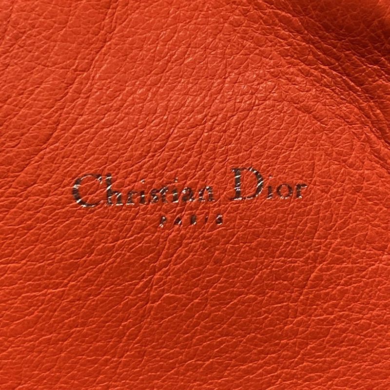 Dior/christian Dior Addict Tote Bag Pink And Orange Leather