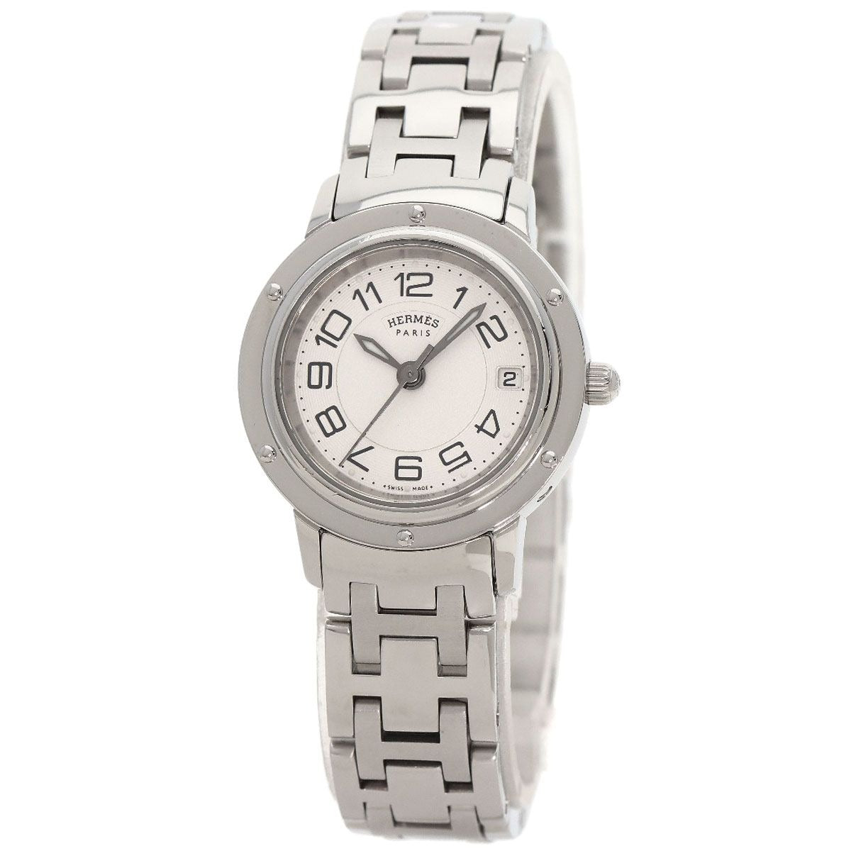 Hermes Clipper Classic Watch SS