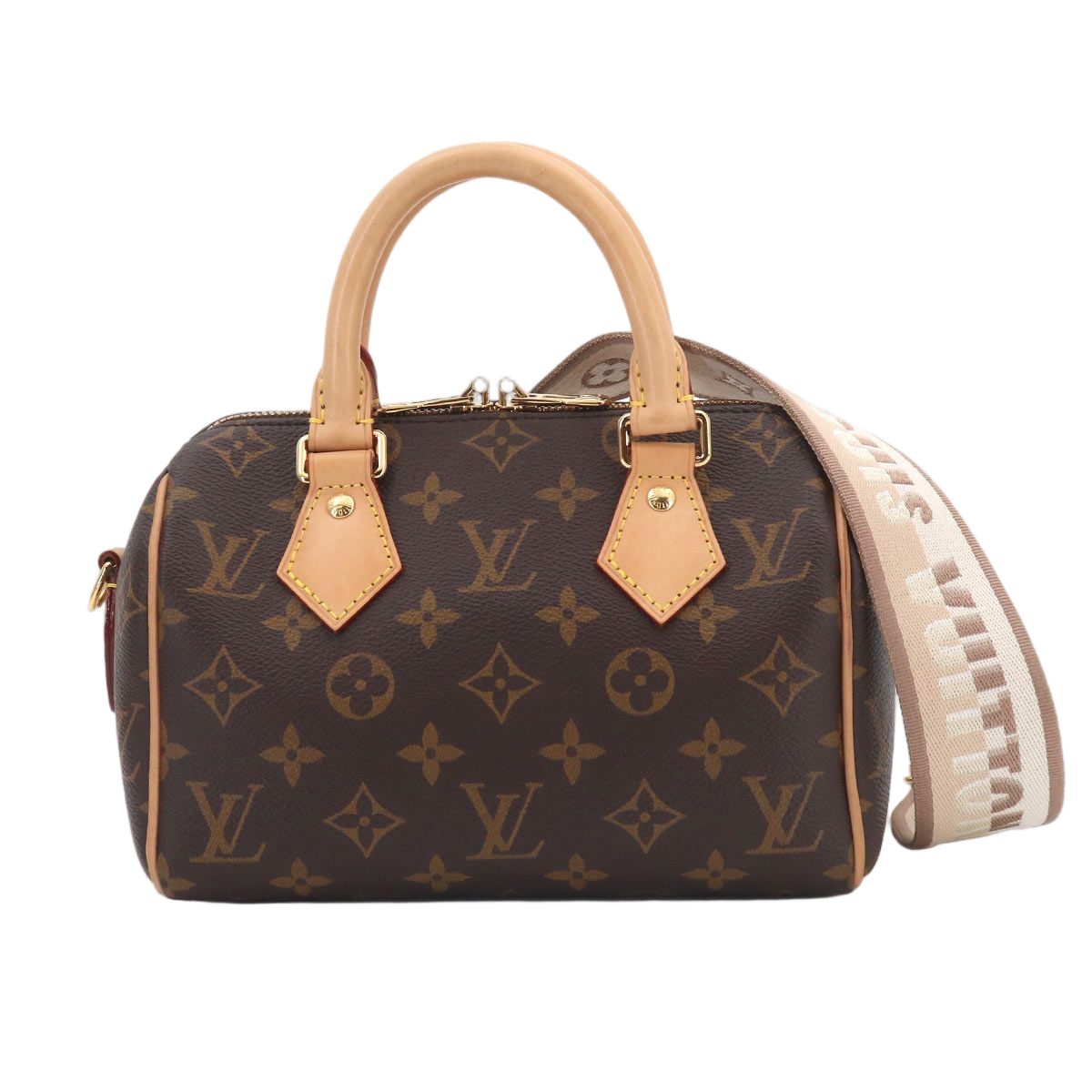 Louis Vuitton Monogram Speedy Bandouliere 20 2-Way Bag Beige