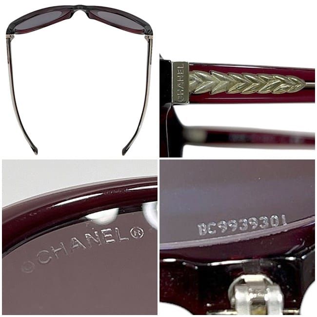 Chanel Sunglasses In Bordeaux Gradient 5196 Excellent Condition Plastic