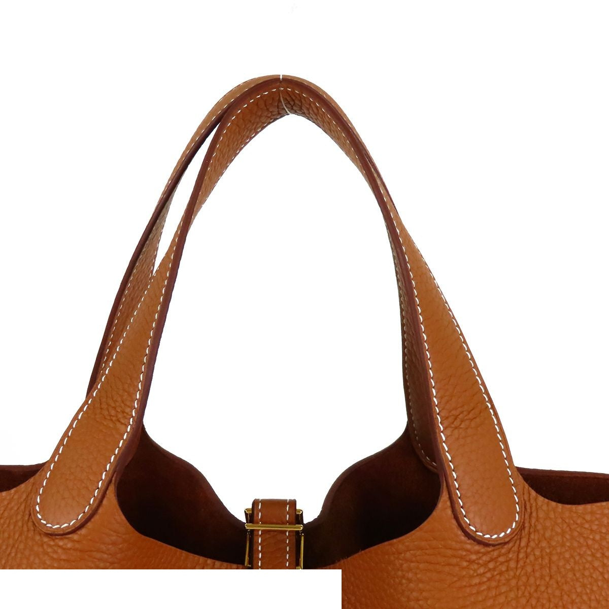 Hermes Picotin Lock MM Gold Taurillon Handbag — view 4
