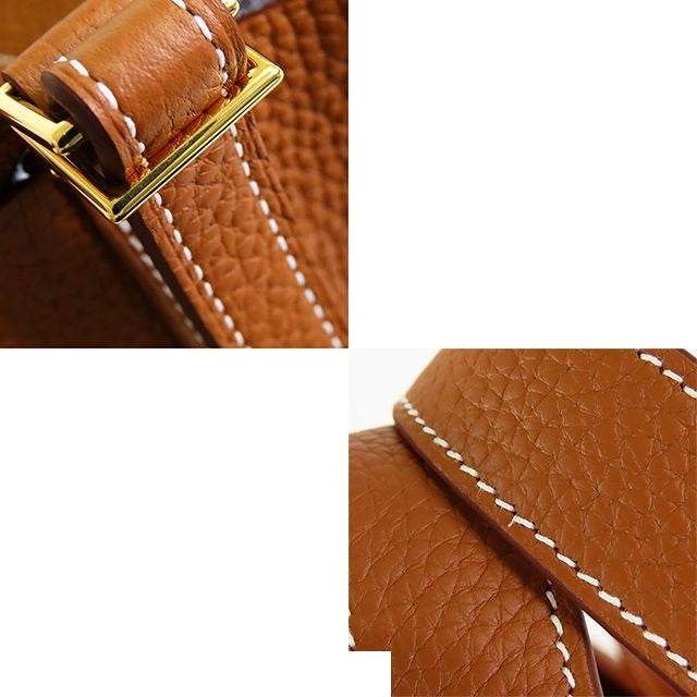 Hermes Picotin Lock MM Gold Taurillon Handbag — view 8