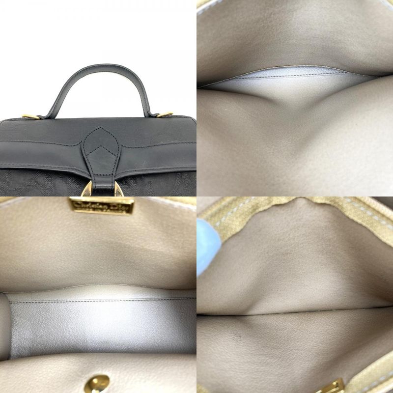 Dior Christian Dior Handbag Black PVC Trotter Total Ladies Fashion Branded High