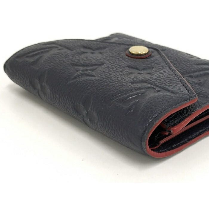 Louis Vuitton Portefeuille Victorine Trifold Wallet Monogram Empreinte Marine — view 4