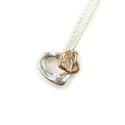 Tiffany & Co Elsa Peretti Open Heart Pendant 925 750 Combi