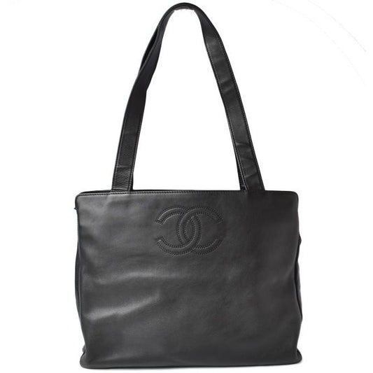 Chanel Tote A4 Lamb Leather Black