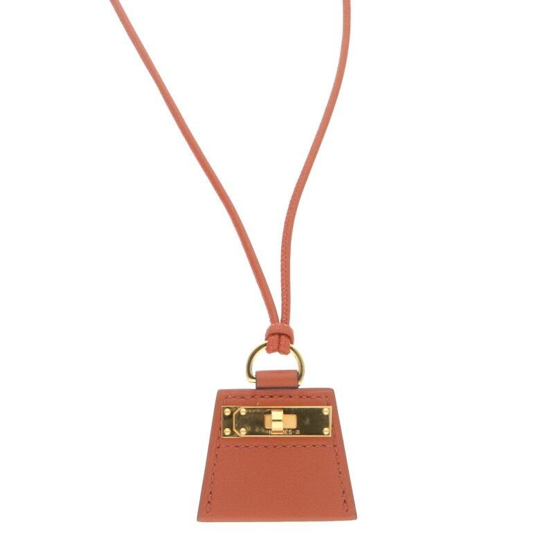 Hermes Monpty Kelly PM Gold Hardware Charm Necklace