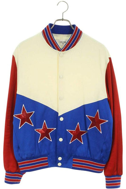 Celine 2v35n851c Embroidered American Teddy Blouson Men's 46