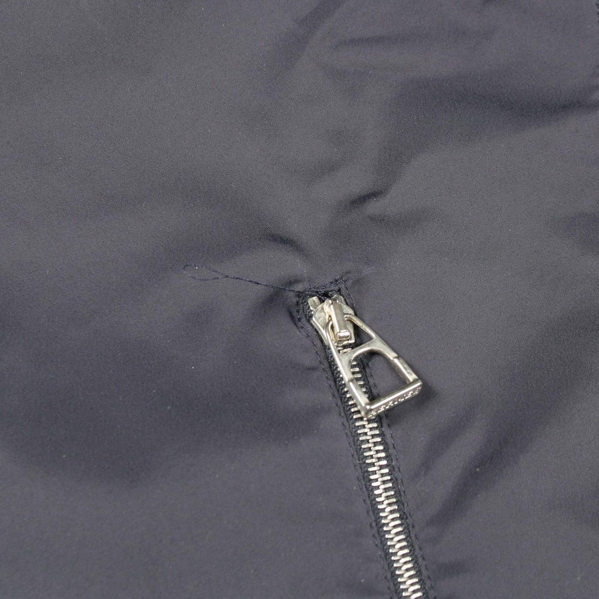 Hermes Jacket Nylon Blouse Navy — view 9