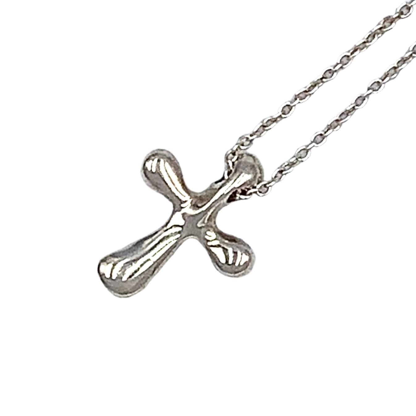 Tiffany & Co Small Cross Silver Necklace