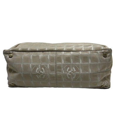 Chanel New Travel Line Tote MM A15991 Beige Leather