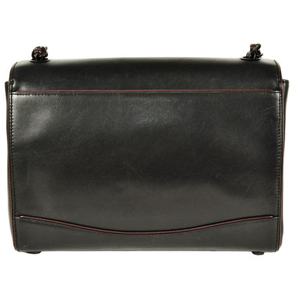 Chanel Chain Shoulder Bag Lambskin Black 7 Figures 6 Units Coco Mark