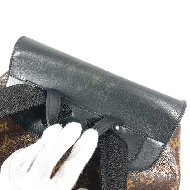 Louis Vuitton Backpack Sac Parc M40637 Monogram Macassar Canvas Brown