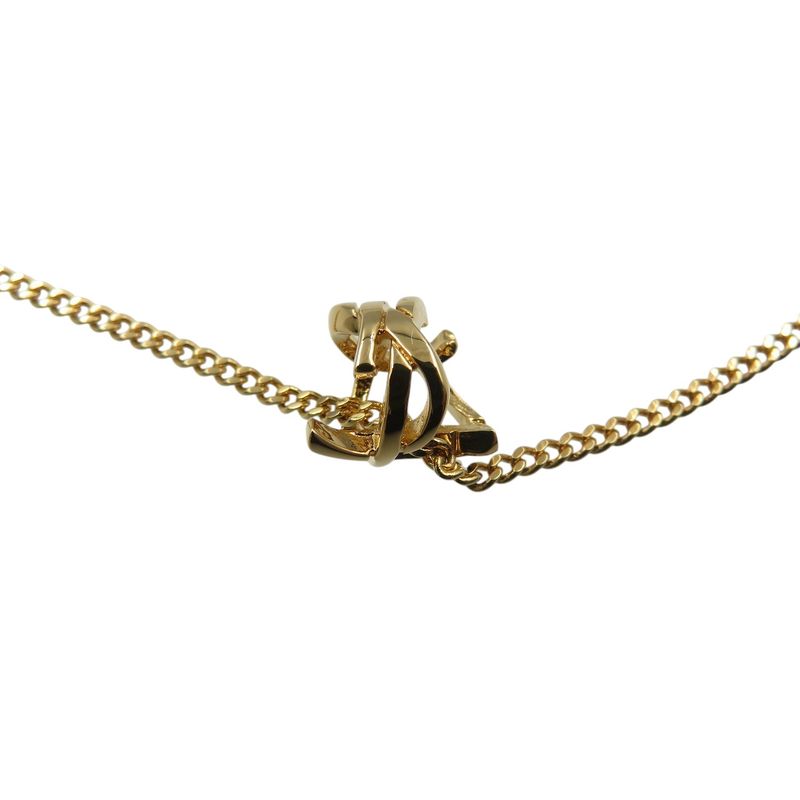 Saint Laurent Opium Monogram Twisted Metal Gold Bracelet 1496 Saint Laurent