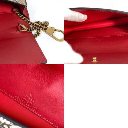 Gucci Shoulder Bag GG Cherry Cacrambo Rhinestone Logo 481291 GG Supreme Canvas