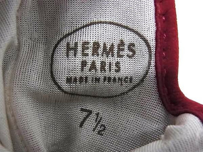 Hermes Bolide Gigier Gloves Women's Red Fj2942