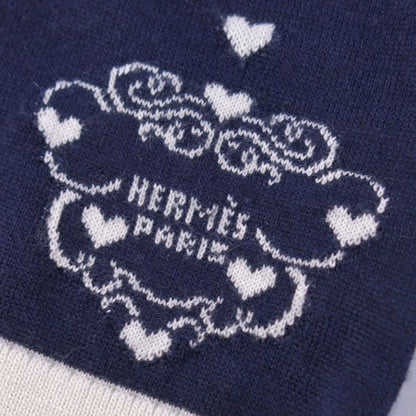 Hermes Knit Sweater High Neck All-over Cashmere Cot