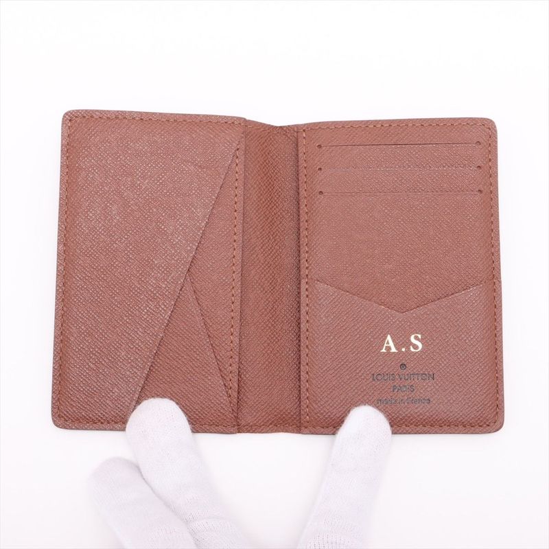 Louis Vuitton Monogram Organizer De Poche Card Case M60502 Brown Made In France