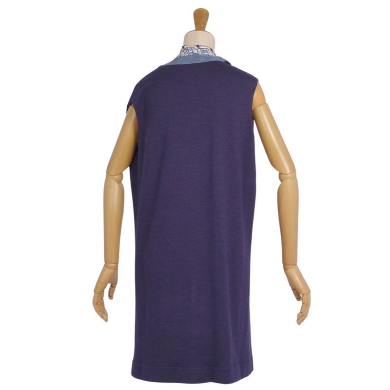 Hermes Dress Tunic Sleeveless Silk Cut-out