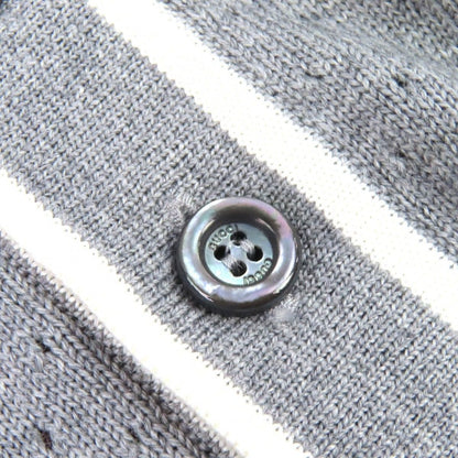 Gucci Wool Logo Knit Long Sleeve Polo Shirt Gray M Recommended — view 4