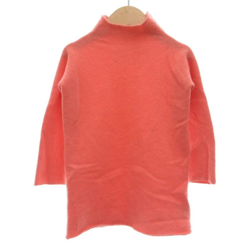 Hermes High Neck Cashmere Knit Sweater Long Sleeve 2 Roll Pink GV GY62