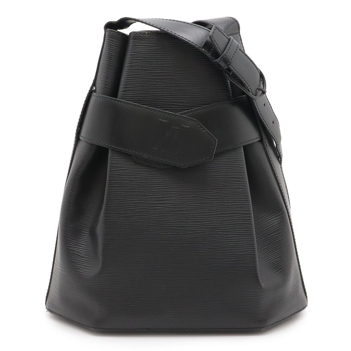 Louis Vuitton Epi Sac Depot PM Shoulder Bag Semi Leather Noir Black