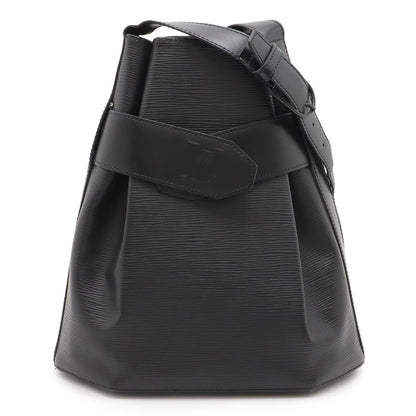 Louis Vuitton Epi Sac Depot PM Shoulder Bag Semi Leather Noir Black