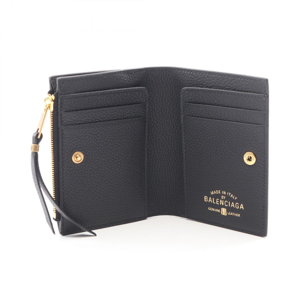 Balenciaga Bifold Wallet Carrie Coin & card Holder Black — view 3