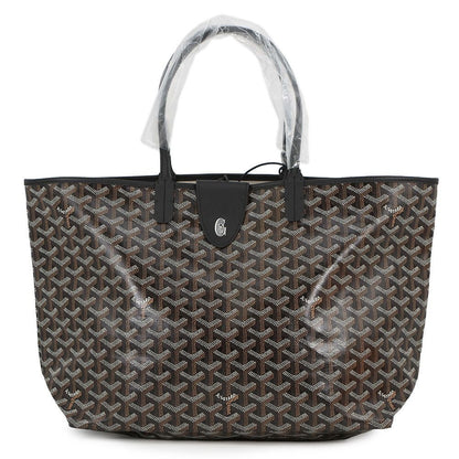 Goyard Tote Saint Louis PM Leather Black with Pouch