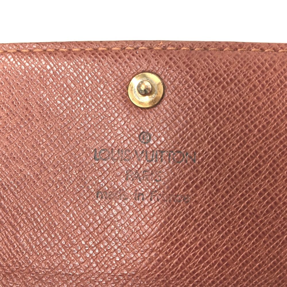 Louis Vuitton Monogram Pochette Portomone Credit Wallet Button Damaged M61726