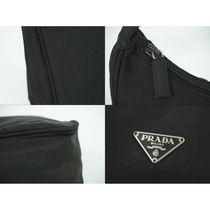 Prada Tessuto Handbag Pouch Nylon Black — view 7