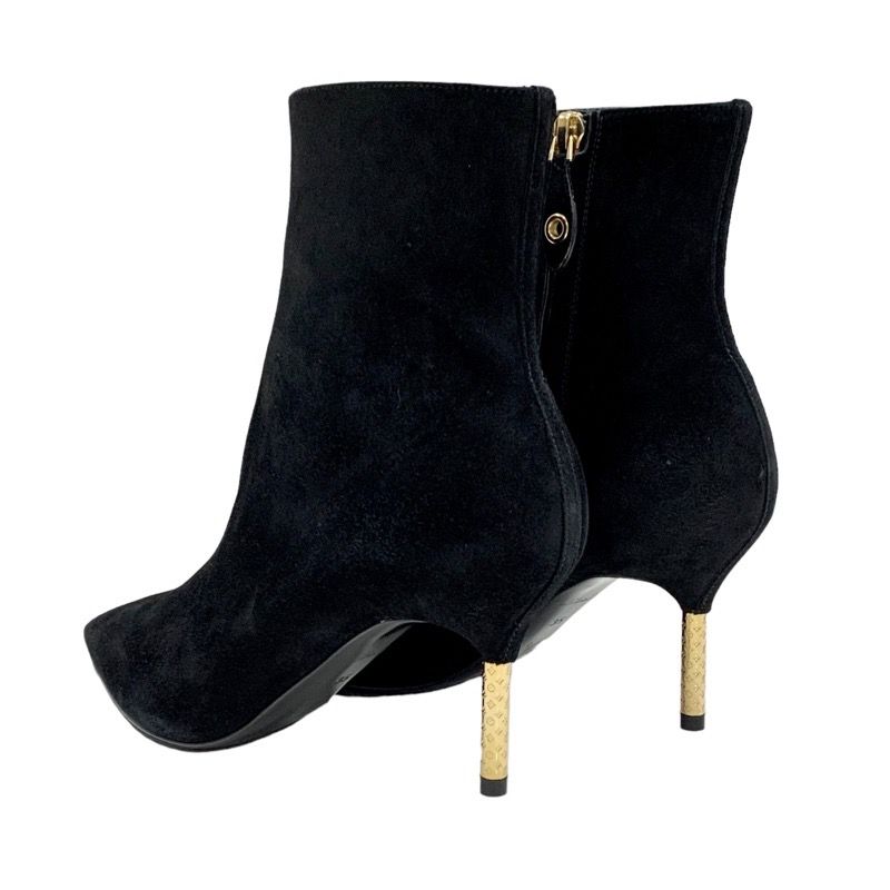 Unused Louis Vuitton Ultimate Line Short Boots Ankle Boots Monogram Heel Suede
