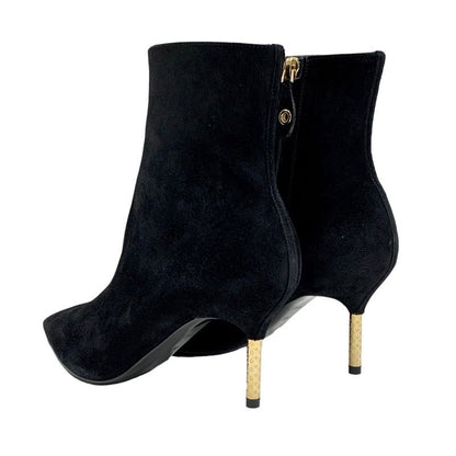 Unused Louis Vuitton Ultimate Line Short Boots Ankle Boots Monogram Heel Suede